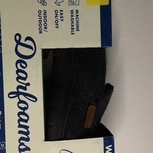 Dearfoams Men's Gray Slippers